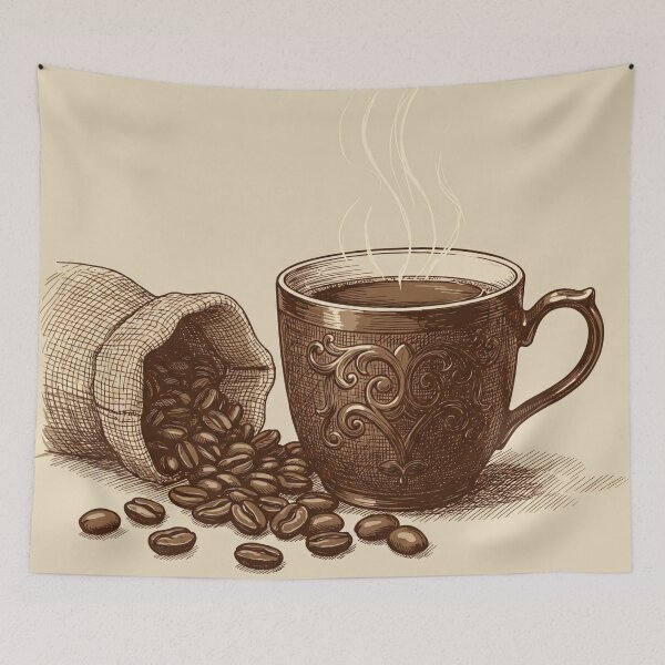 Item preview, Retro Coffee Cup Design – Vintage Café Vibes designed and sold by Chiknook.