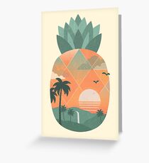 Tropical Gold Greeting Card