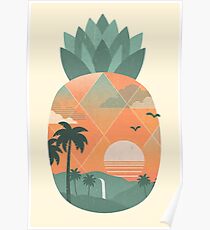Tropical Gold Poster