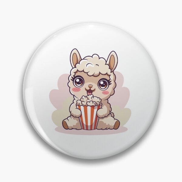Artikelvorschau, Lama isst Popcorn entworfen und verkauft von Eternalski.