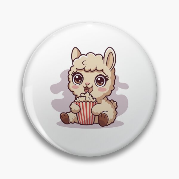 Artikelvorschau, Lama isst Popcorn entworfen und verkauft von Eternalski.