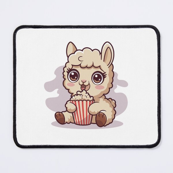 Item preview, lama eating popcorn designed and sold by Eternalski.