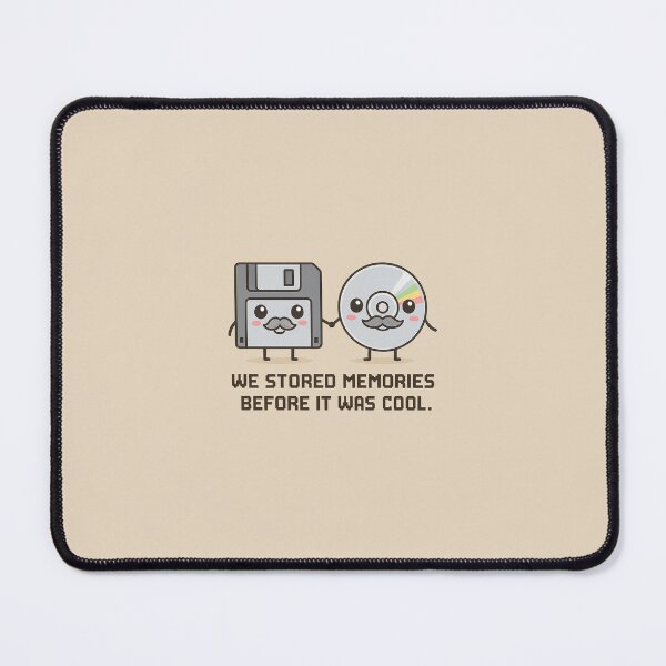 Item preview, Kawaii Oldschool Tech – Floppy Disk & CD Cartoon with Saying designed and sold by Marcelware.