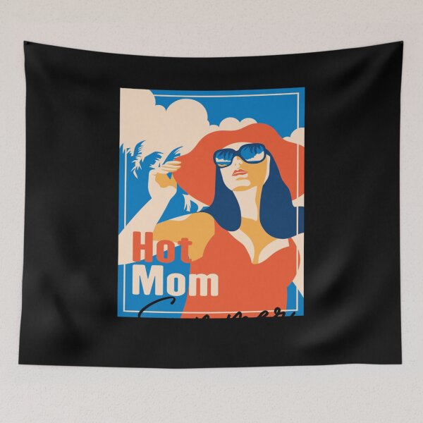 Item preview, Hot Mom Summer, funny Neon Summer Beach Designs about Mom Summer for gift designed and sold by HelenSchwab.