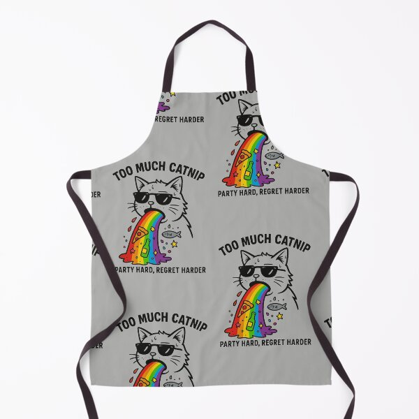 Item preview, Meme Cat Puking Rainbows designed and sold by RetroPawsDesign.