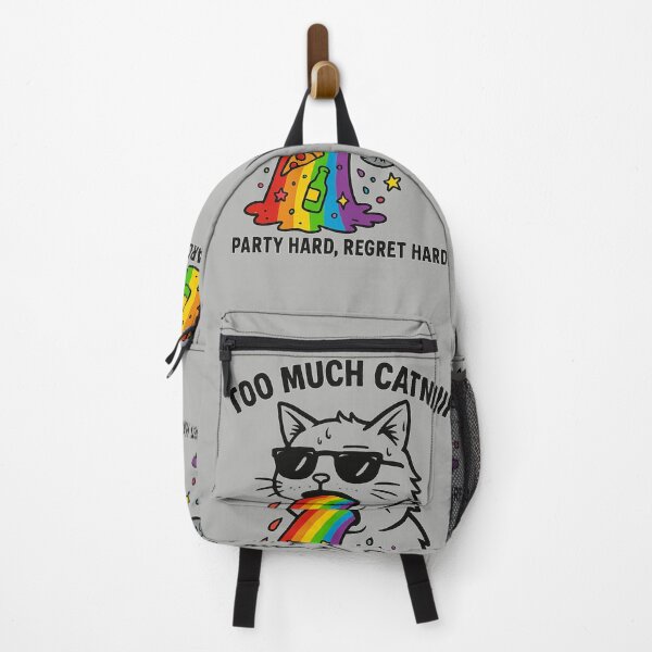 Item preview, Meme Cat Puking Rainbows designed and sold by RetroPawsDesign.