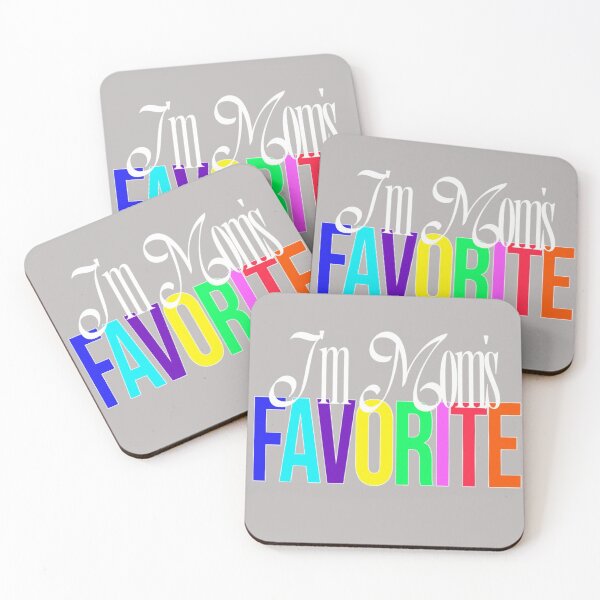 Item preview, I'm Mom's Favorite Multicolor Text Based designed and sold by DivineHaven.