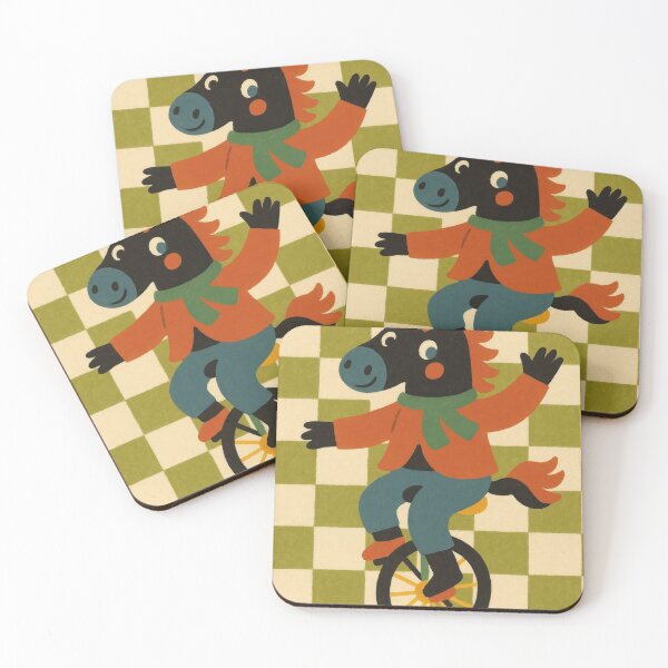 Item preview, funny horse, unicycling in the ring designed and sold by Mauswohn.