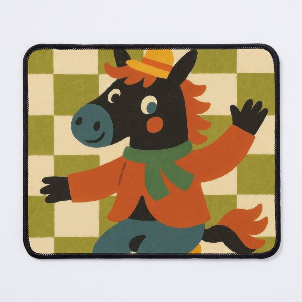Item preview, funny horse, unicycling in the ring designed and sold by Mauswohn.