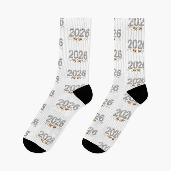 Item preview, New year 2026 design with champagne corks and stars, isolated on transparent, AI generated designed and sold by dvoevnore.