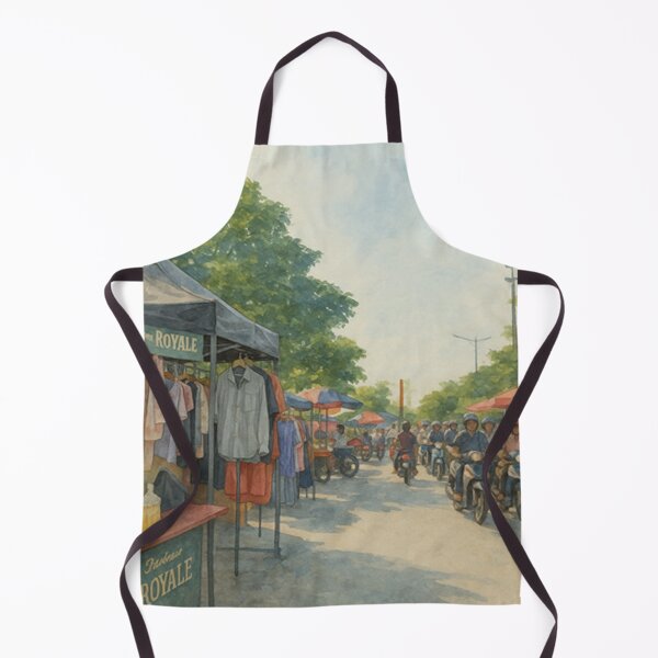Item preview, Vintage Market Street Food BJ Watercolor Art by AVTR designed and sold by Henry Lopez.