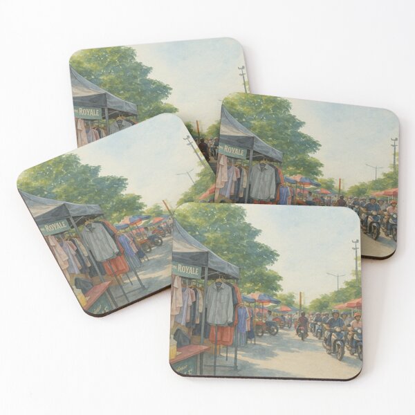 Item preview, Vintage Market Street Food BJ Watercolor Art by AVTR designed and sold by Henry Lopez.