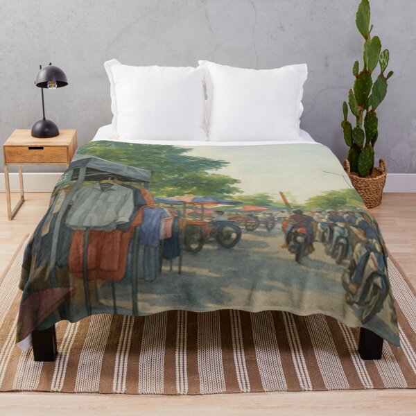 Item preview, Vintage Market Street Food BJ Watercolor Art by AVTR designed and sold by Henry Lopez.