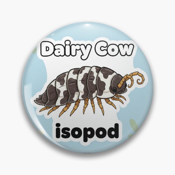Item preview, Countryside Charm: Dairy Cow Isopod Sticker for Your Decor designed and sold by FestivityFinds.