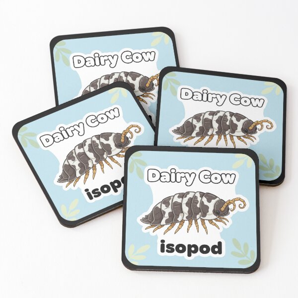 Item preview, Countryside Charm: Dairy Cow Isopod Sticker for Your Decor designed and sold by FestivityFinds.