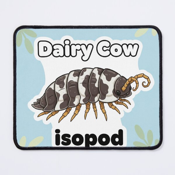 Item preview, Countryside Charm: Dairy Cow Isopod Sticker for Your Decor designed and sold by FestivityFinds.