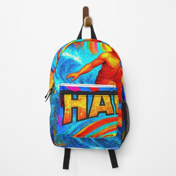 Item preview, Budha surfing big wave in Hawai designed and sold by ROAD TRIPPING.