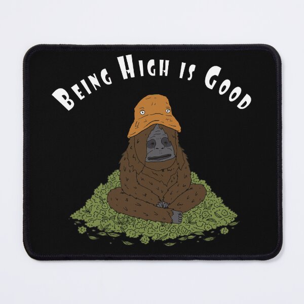 Item preview, Sassy The Sasquatch Funny Big foot Says Being High is Good :  Stoner Weed cartoon designed and sold by FEBRICAST.