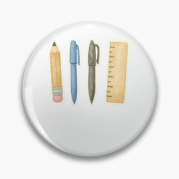 Item preview, School stationery set with pencil, pens, ruler on transparent background, AI generated designed and sold by dvoevnore.