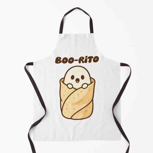 Item preview, Boo-rito – Cute Ghost Wrapped in Tortilla Blanket designed and sold by DreamMachine69.