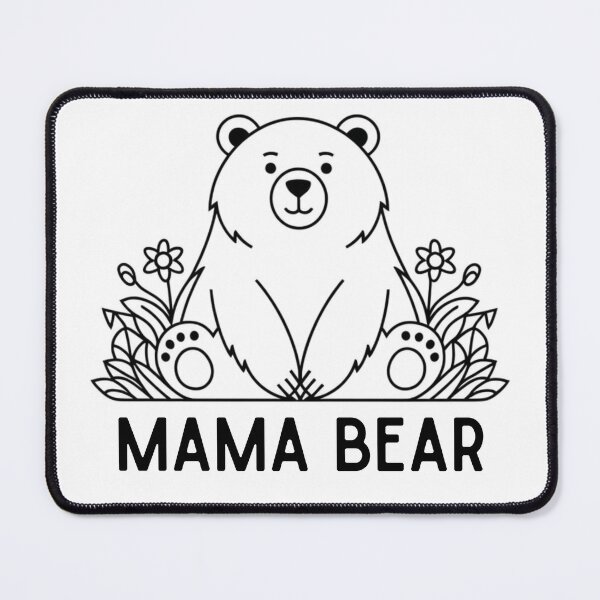 Item preview, Monochrome Mama Bear designed and sold by Nourch.