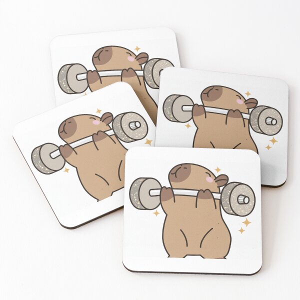 Item preview, gymrat capibara designed and sold by Mukari.