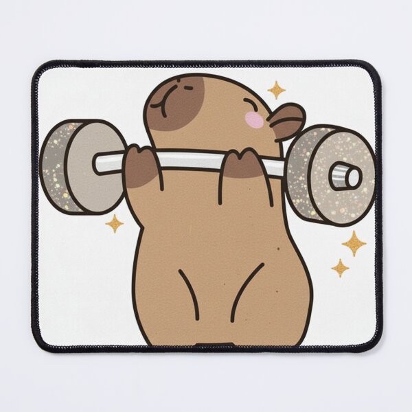 Item preview, gymrat capibara designed and sold by Mukari.