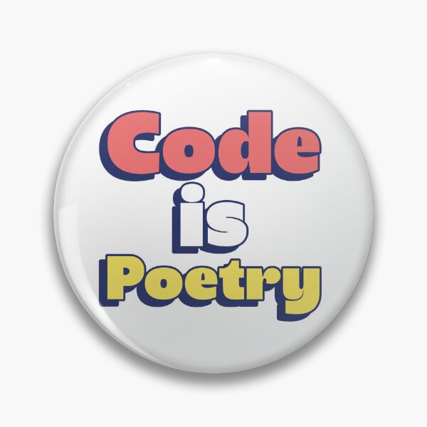 Item preview, Code Is Poetry – Minimalist Programmer Design for Developers and Tech Enthusiasts designed and sold by Ani-24.