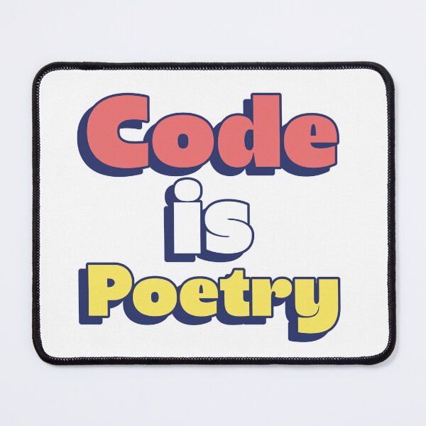Item preview, Code Is Poetry – Minimalist Programmer Design for Developers and Tech Enthusiasts designed and sold by Ani-24.