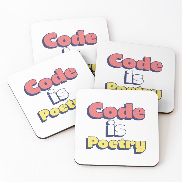 Item preview, Code Is Poetry – Minimalist Programmer Design for Developers and Tech Enthusiasts designed and sold by Ani-24.