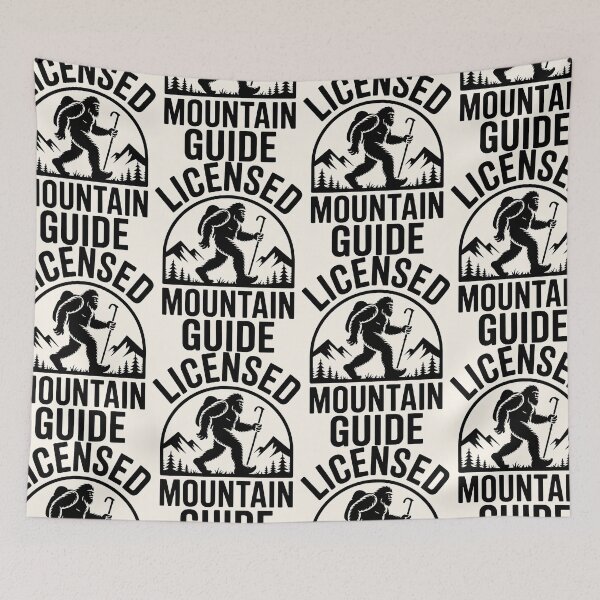Item preview, Funny Bigfoot Mountain Guide Silhouette for Outdoor Enthusiasts designed and sold by SplashTastic.