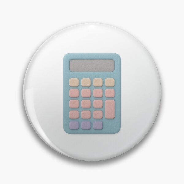 Item preview, Calculator in pastel colors for back to school design, isolated on transparent, AI Generated designed and sold by dvoevnore.