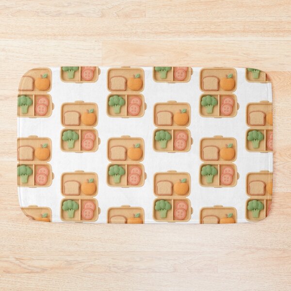 Item preview, Lunchbox with apple, broccoli, cookies, and bread arranged neatly, isolated, AI generated designed and sold by dvoevnore.