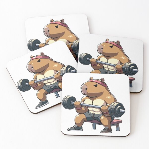 Item preview, muscular capybara designed and sold by Mukari.