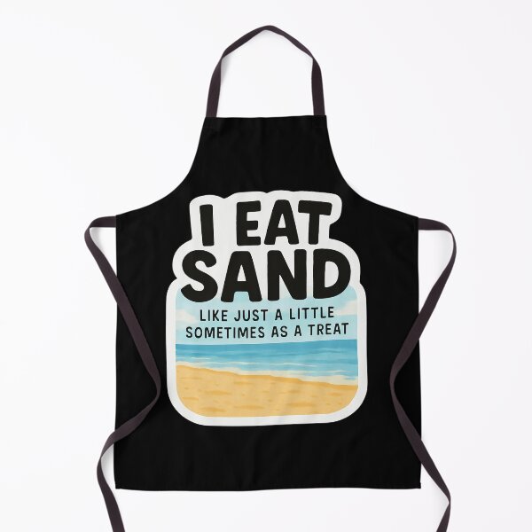 Artikelvorschau, Ich esse Sand – Lustiger Strandaufkleber für Kinder und Erwachsene entworfen und verkauft von FestivityFinds.