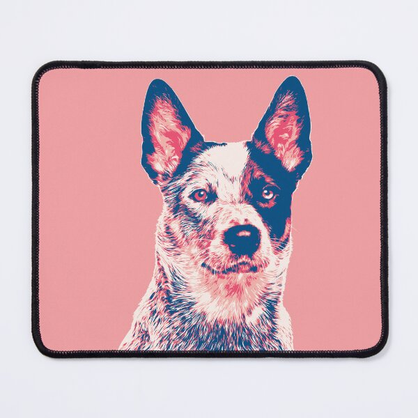 Item preview, Heeler Australian Cattle dog pink blue designed and sold by blueidesign.