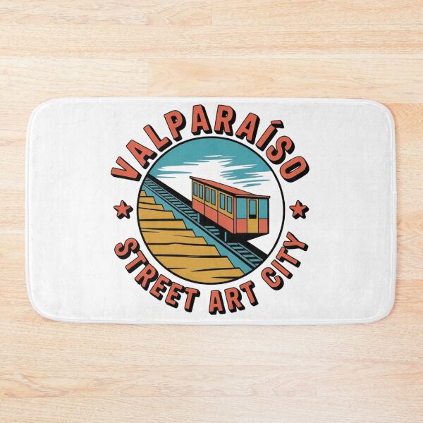 Item preview, Valparaíso Street Art Badge — Colorful Funicular & Hills, Chile designed and sold by Timeless Design.