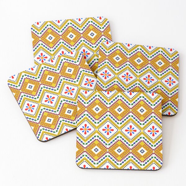Item preview, Colorful Tribal Geometric Pattern  Ethnic Textile Design  Traditional Fabric Art designed and sold by FABRIC_ARTS.