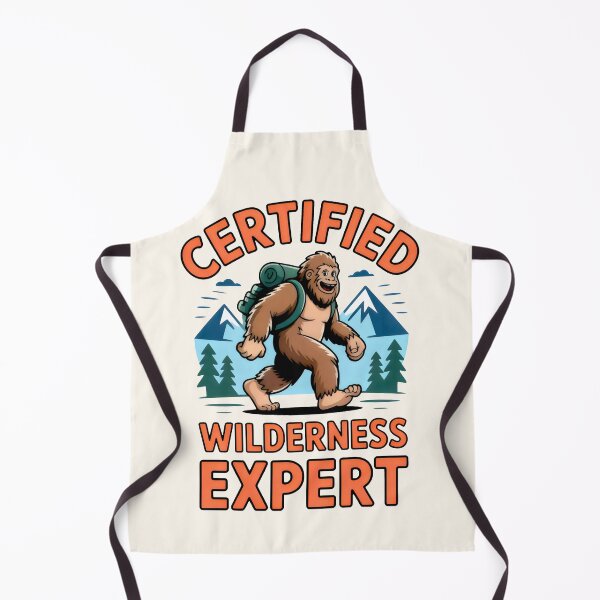 Item preview, Legendary Bigfoot Hiking with Backpack in Colorful Mountain Scene designed and sold by SplashTastic.