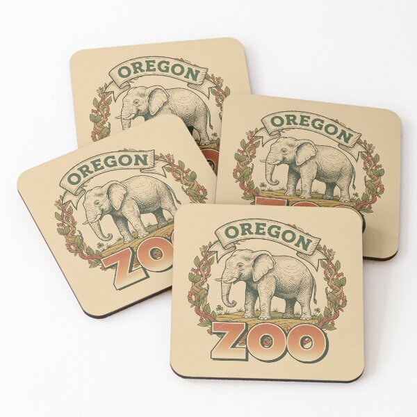 Item preview, Vintage Oregon Zoo Elephant Sticker Design designed and sold by FestivityFinds.