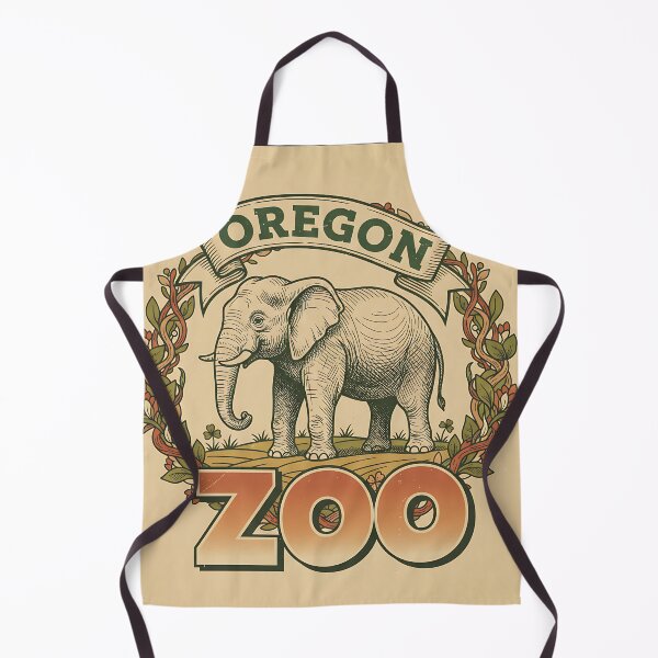 Item preview, Vintage Oregon Zoo Elephant Sticker Design designed and sold by FestivityFinds.