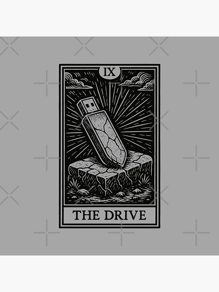 Thumbnail 4 of 4, Clock, Backup Ritual Tarot – The Drive (Dark Variant) designed and sold by BRU Design.