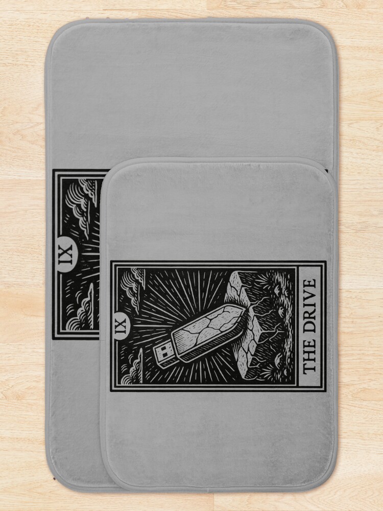 Thumbnail 5 of 6, Bath Mat, Backup Ritual Tarot – The Drive (Dark Variant) designed and sold by PCB1981.
