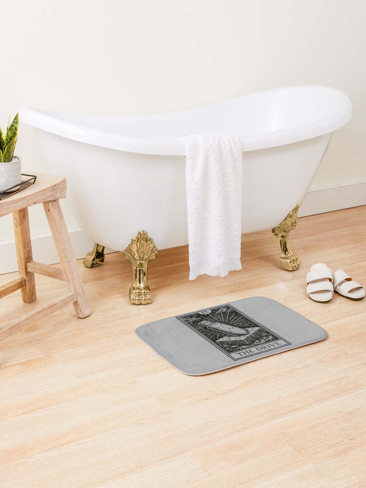 Thumbnail 2 of 6, Bath Mat, Backup Ritual Tarot – The Drive (Dark Variant) designed and sold by PCB1981.