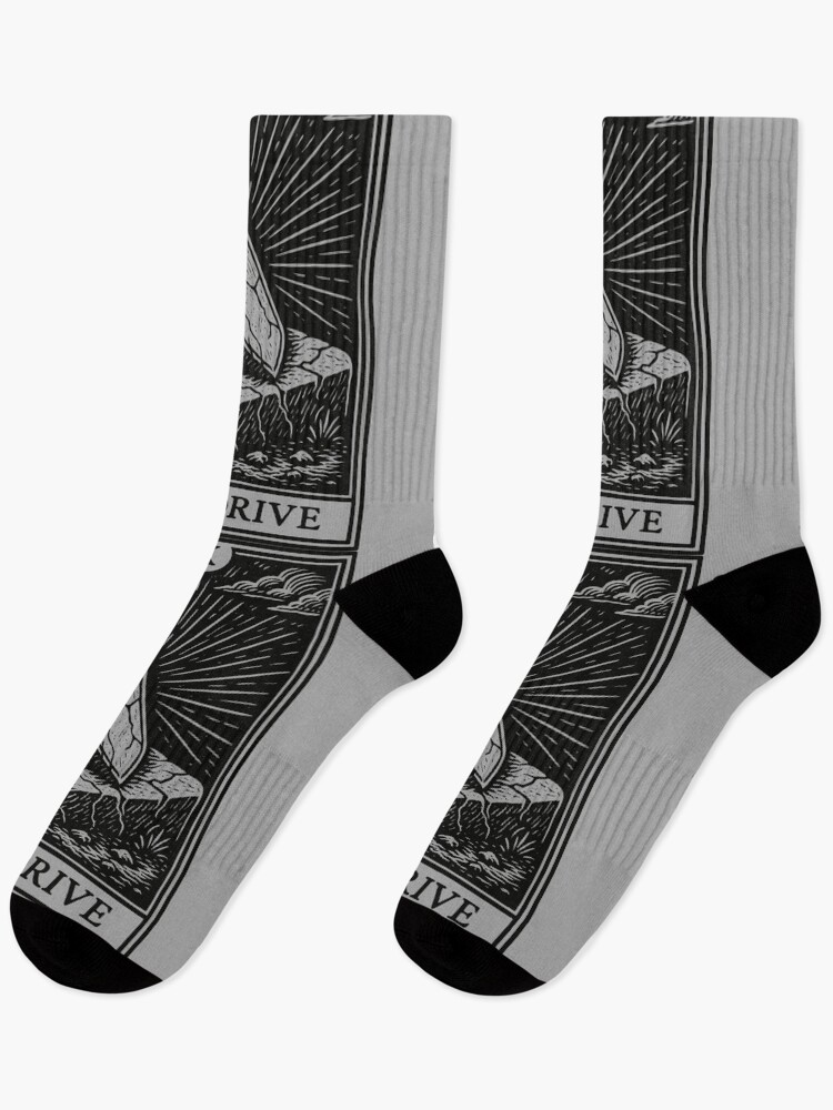 Thumbnail 1 of 5, Socks, Backup Ritual Tarot – The Drive (Dark Variant) designed and sold by PCB1981.