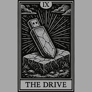 Artwork thumbnail, Backup Ritual Tarot – The Drive (Dark Variant) by BRU Design