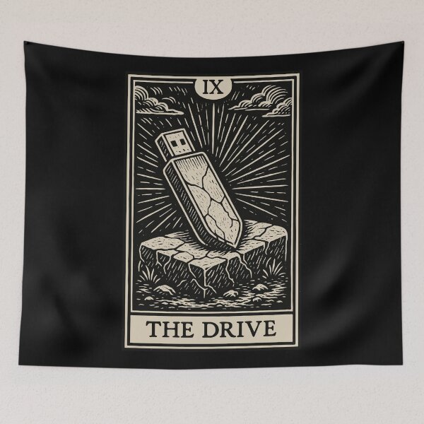 Item preview, The Drive – Datahoarder USB Tarot Card designed and sold by BRU Design.
