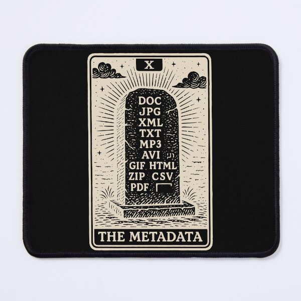 Item preview, The Metadata Tombstone – Digital Tarot Design designed and sold by BRU Design.