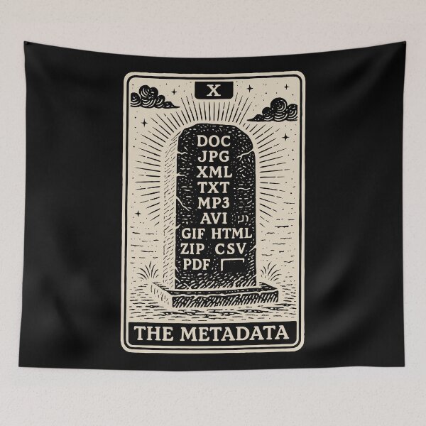 Item preview, The Metadata Tombstone – Digital Tarot Design designed and sold by BRU Design.