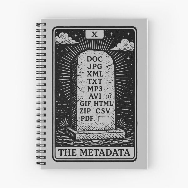 Item preview, The Metadata – Tarot Card for File Hoarders designed and sold by BRU Design.